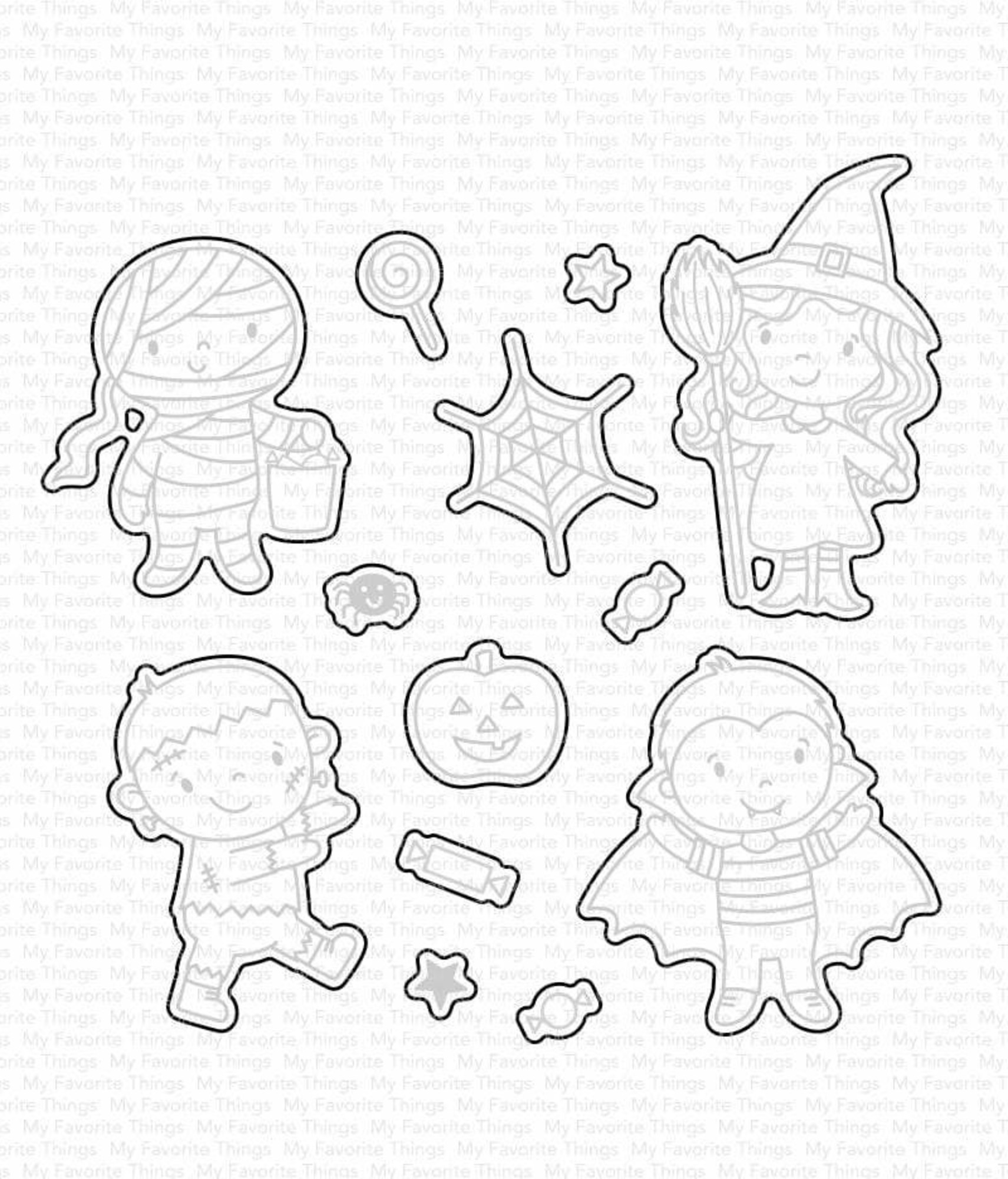 MY FAVORITE THINGS -MY FAVORITE THINGS -Boo Crew STAMP & DIE SET - 2
