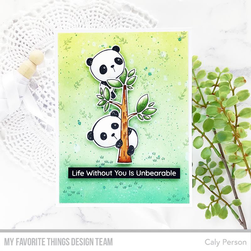 MY FAVORITE THINGS -Panda Pals  STAMP & DIE SET - 6