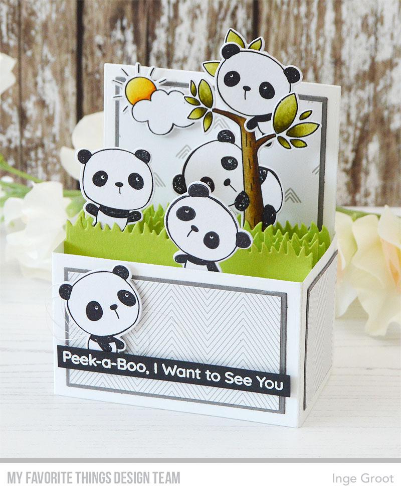 MY FAVORITE THINGS -Panda Pals  STAMP & DIE SET - 3