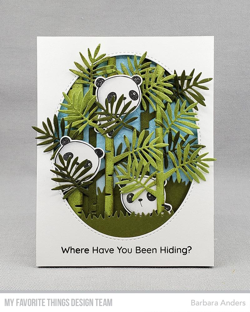 MY FAVORITE THINGS -Panda Pals  STAMP & DIE SET - 4
