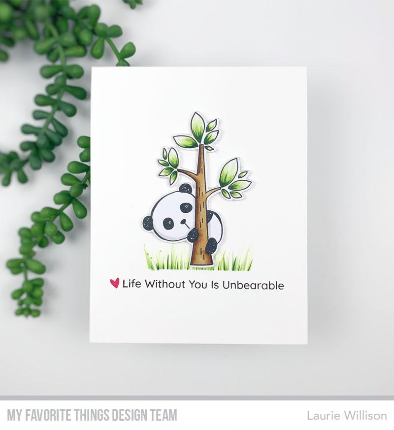 MY FAVORITE THINGS -Panda Pals  STAMP & DIE SET - 8
