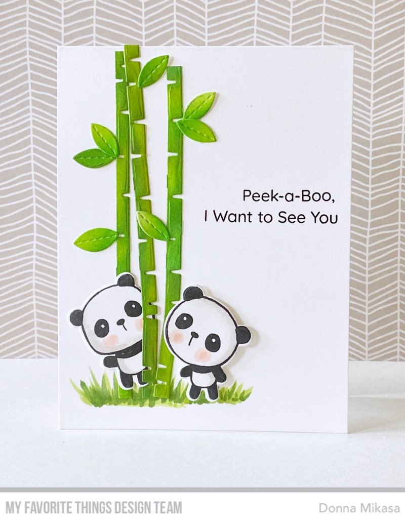 MY FAVORITE THINGS -Panda Pals  STAMP & DIE SET - 7