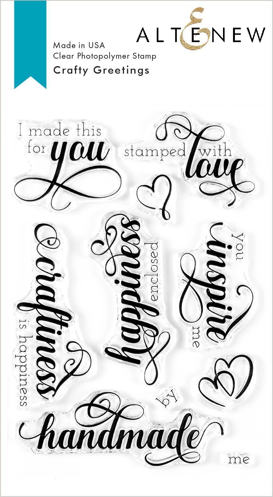 ALTENEW -Crafty Greetings Stamp Set