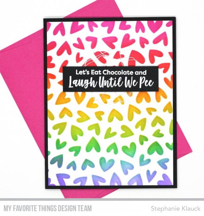 My Favorite Things - Lots of Heart 6x6 Inch Stencil - 3