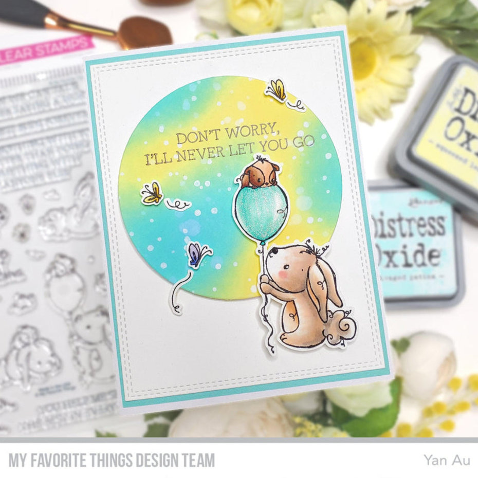 MY FAVORITE THINGS-RAM Itching to Tell You Happy Birthday STAMP & DIE SET  - 5