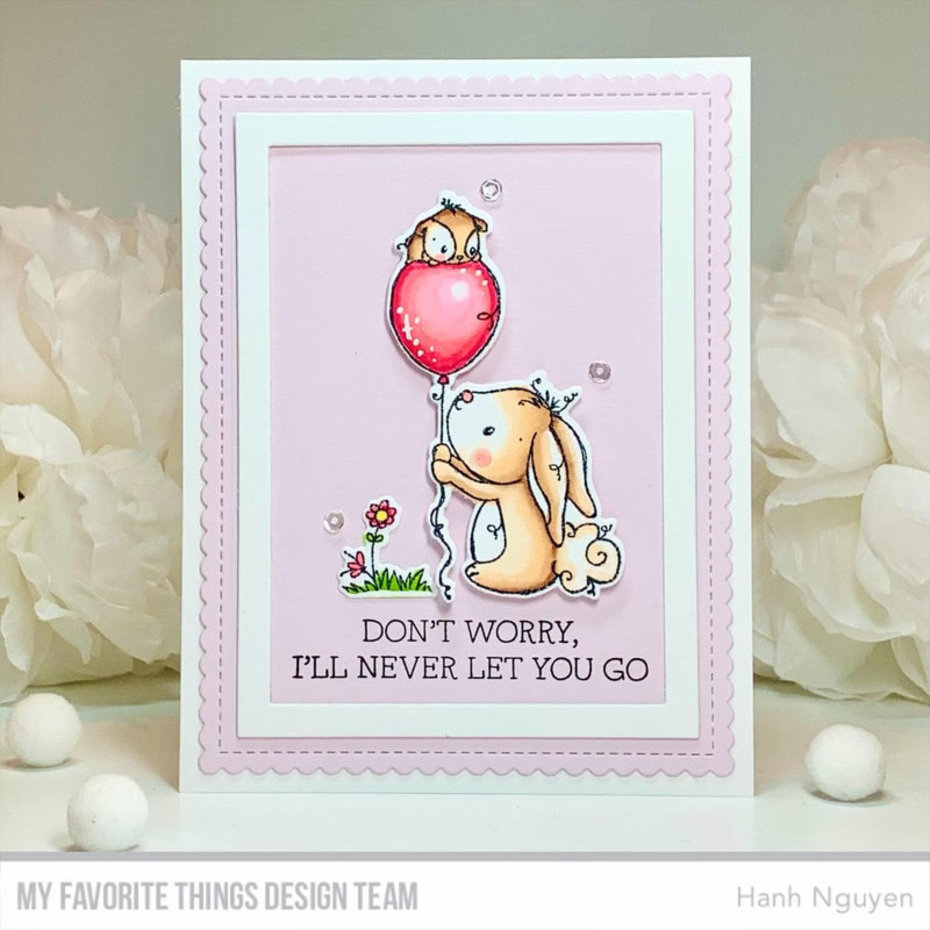 MY FAVORITE THINGS-RAM Itching to Tell You Happy Birthday STAMP & DIE SET  - 6