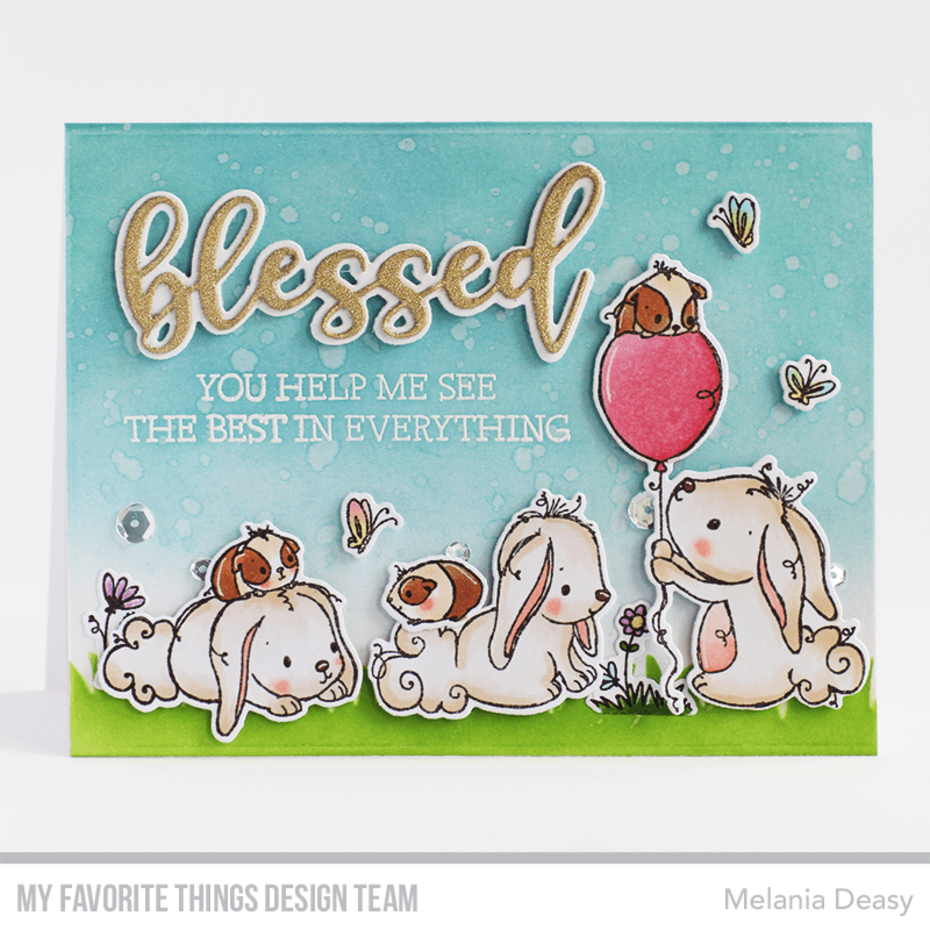 MY FAVORITE THINGS-RAM Itching to Tell You Happy Birthday STAMP & DIE SET  - 4