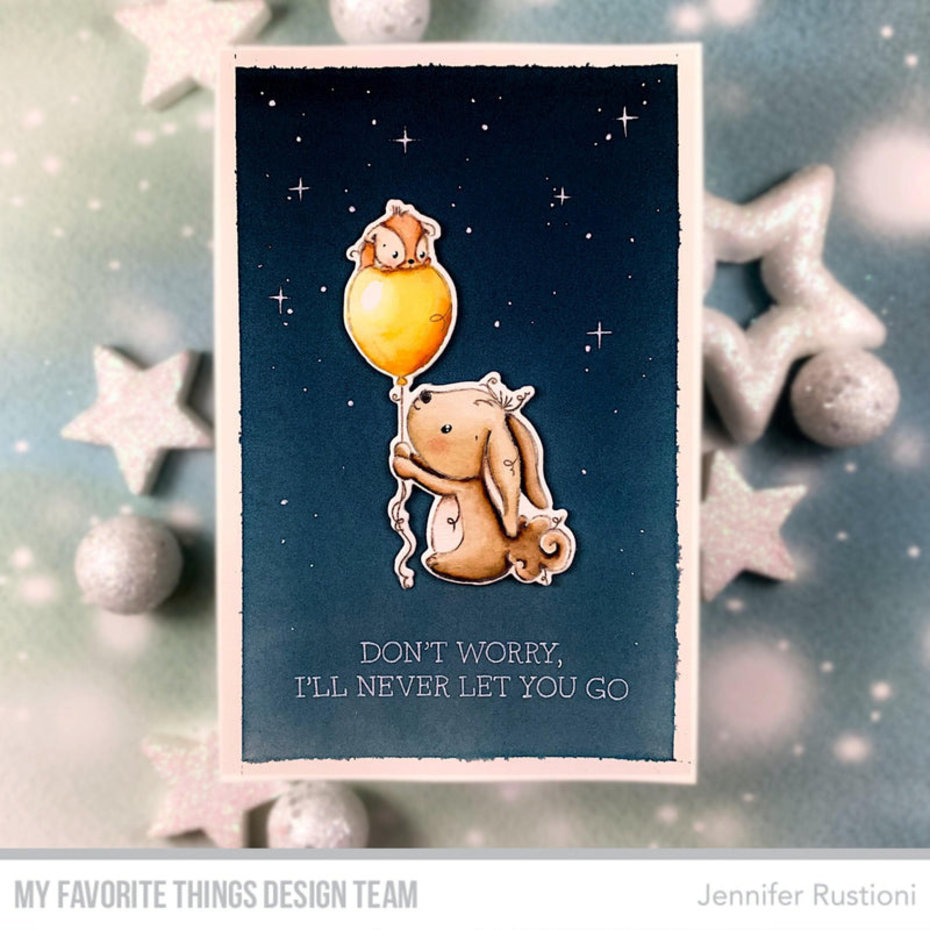 MY FAVORITE THINGS-RAM Itching to Tell You Happy Birthday STAMP & DIE SET  - 8