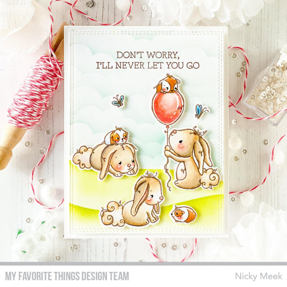 MY FAVORITE THINGS-RAM Itching to Tell You Happy Birthday STAMP & DIE SET  - 3