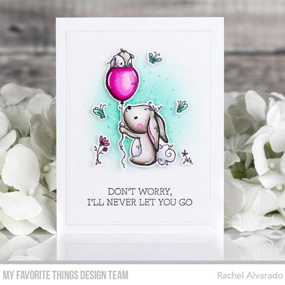 MY FAVORITE THINGS-RAM Itching to Tell You Happy Birthday STAMP & DIE SET  - 7