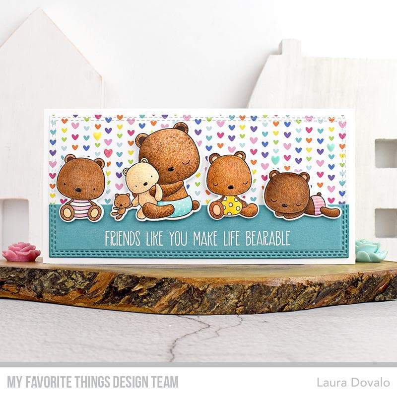 MY FAVORITE THINGS-Bear Hugs STAMP & DIE SET - 9