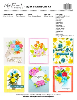 MY FAVORITE THINGS -Stylish Bouquet Card Kit 