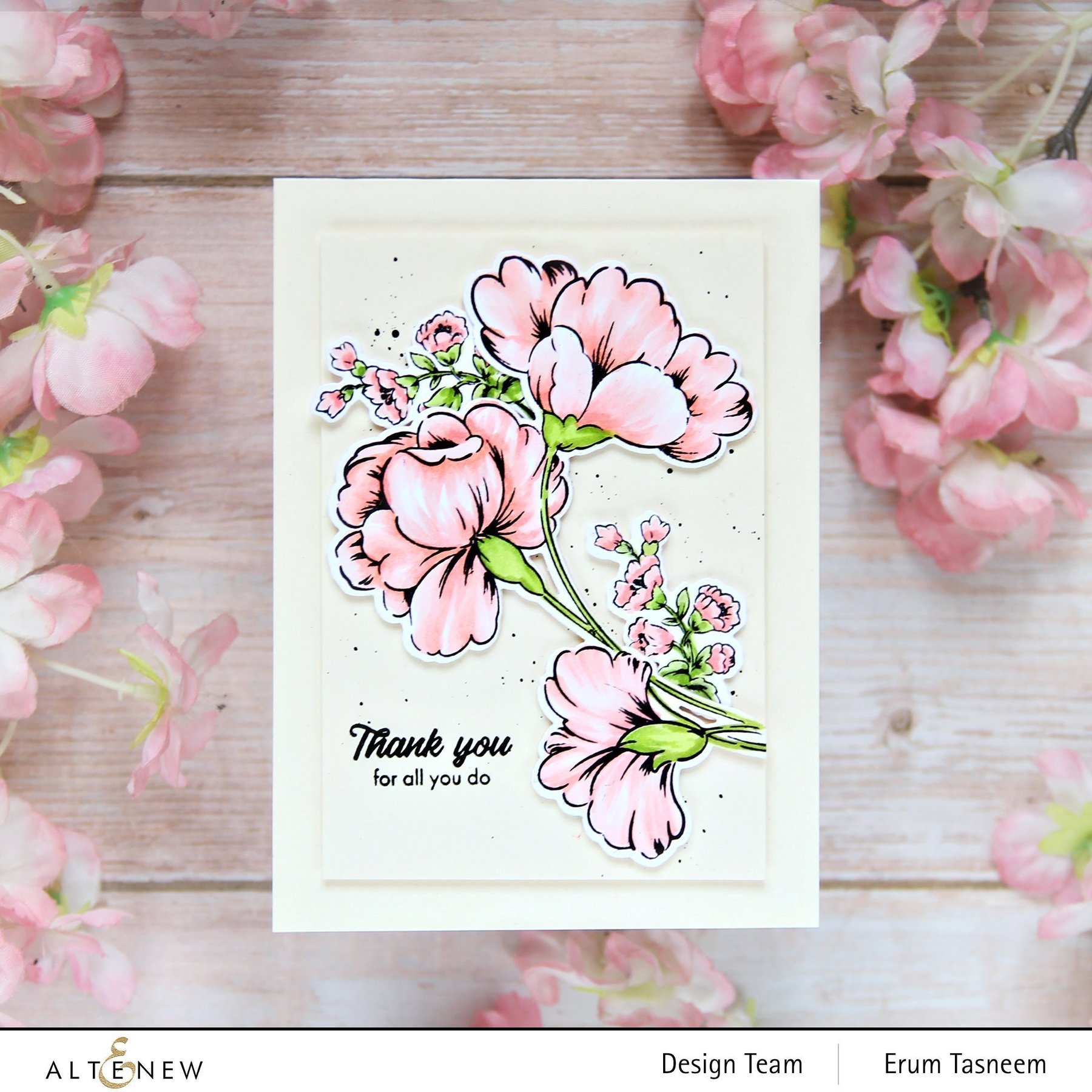 ALTENEW -Sweet Flowers die  Set - 3