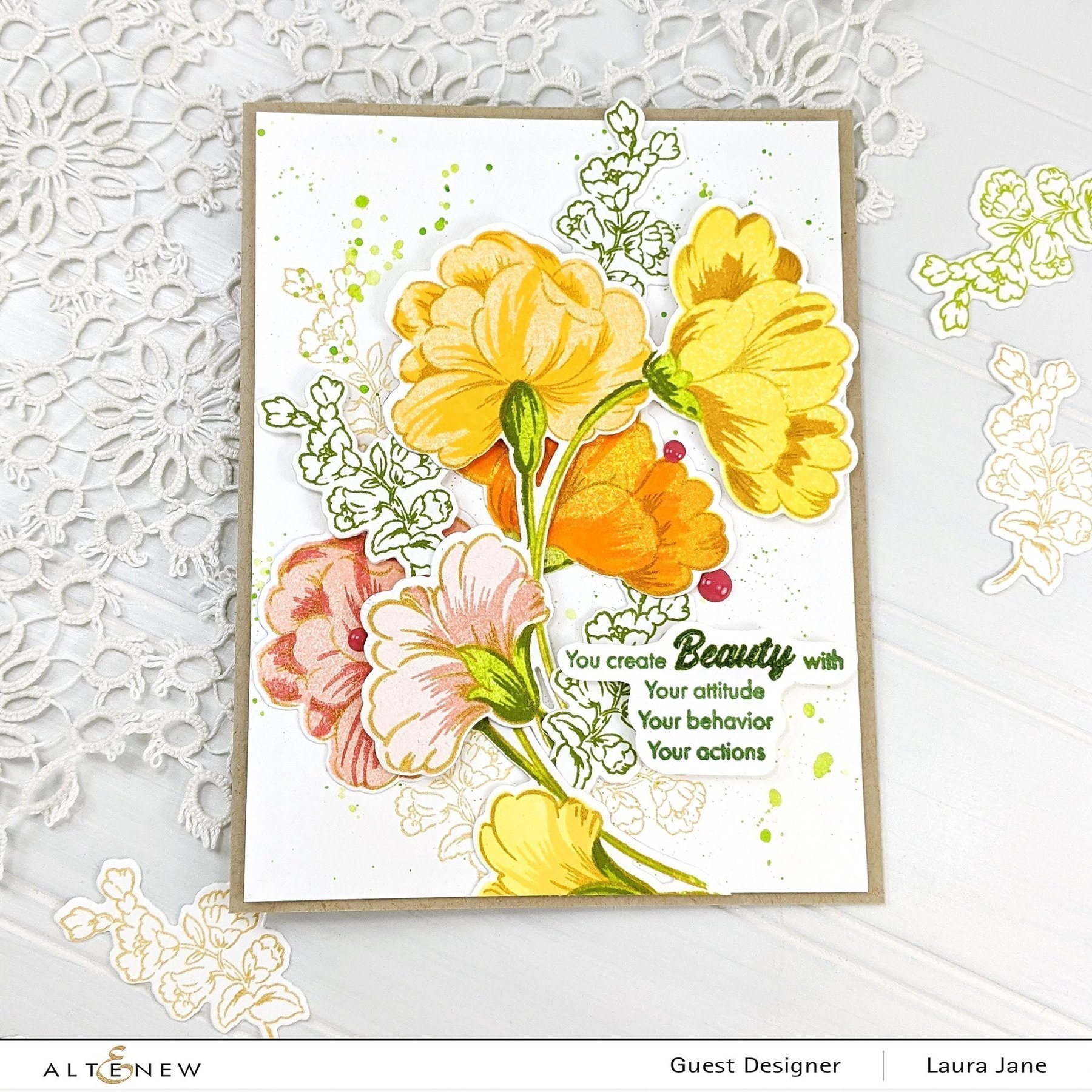 ALTENEW -Sweet Flowers die  Set - 4