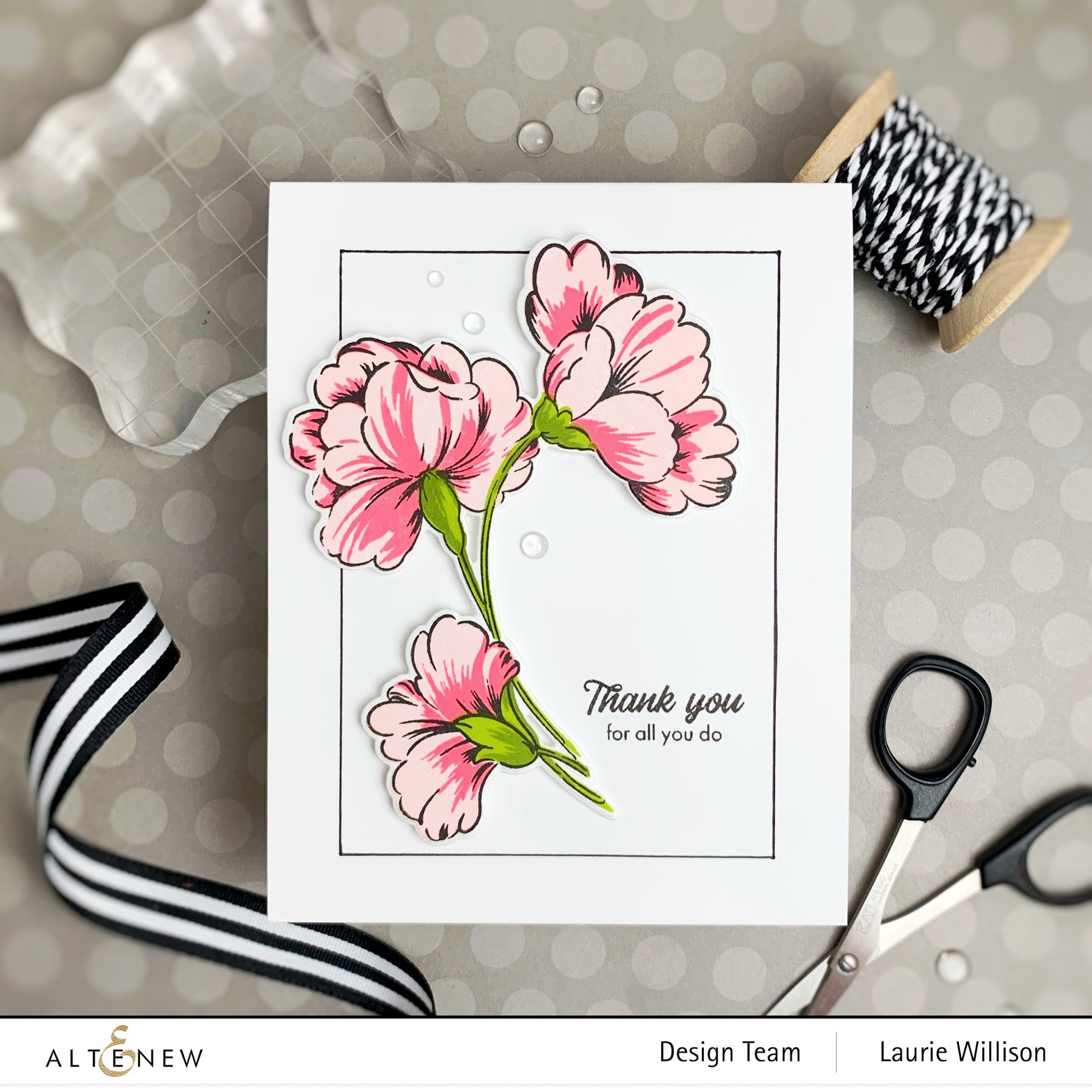 ALTENEW -Sweet Flowers die  Set - 2