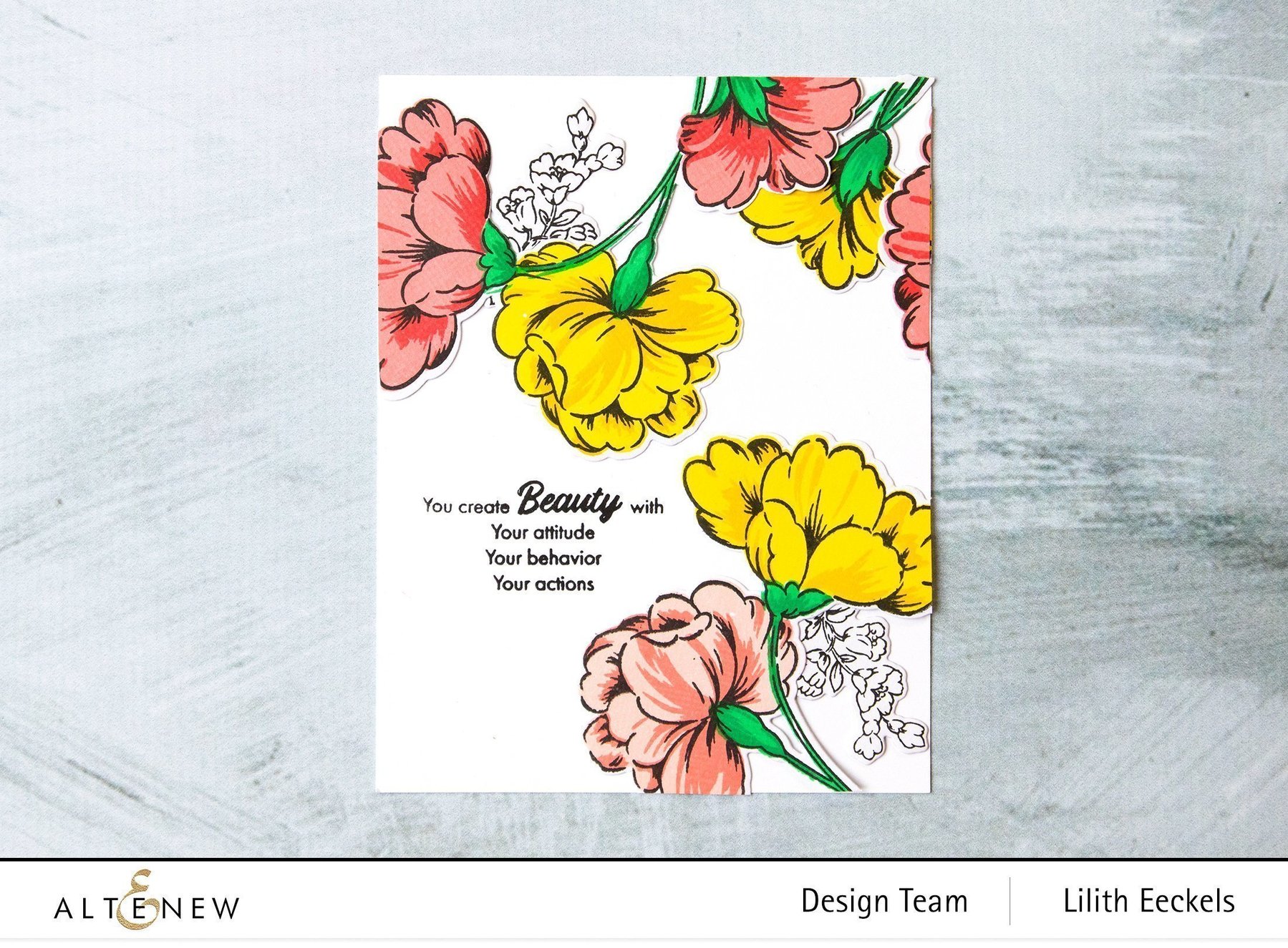 ALTENEW -Sweet Flowers die  Set - 5