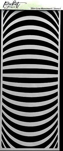 PICKET FENCE STUDIOS -Slim Line Movement 4x10 Inch Stencils 