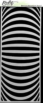 PICKET FENCE STUDIOS -  Slim Line Movement 4x10 Inch Stencils 