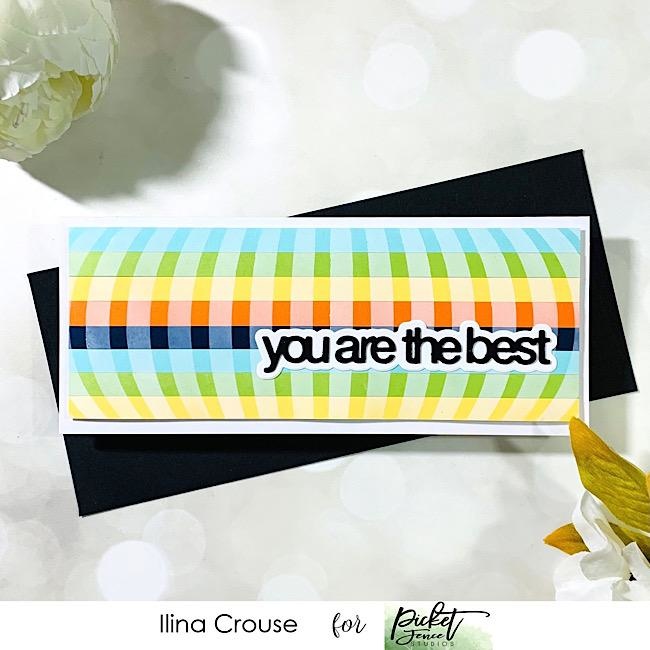 PICKET FENCE STUDIOS -Slim Line Movement 4x10 Inch Stencils  - 5