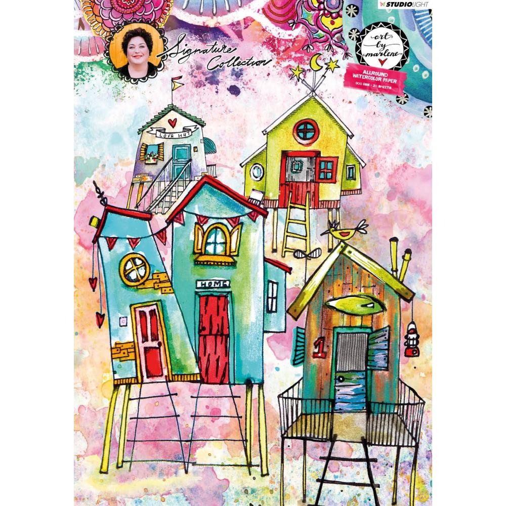 Studio Light Art By Marlene Watercolor Paper Pad A4 20 PCS 