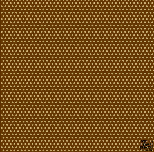 YCA Cardstock Chocolate & Kraft Mini Dots
