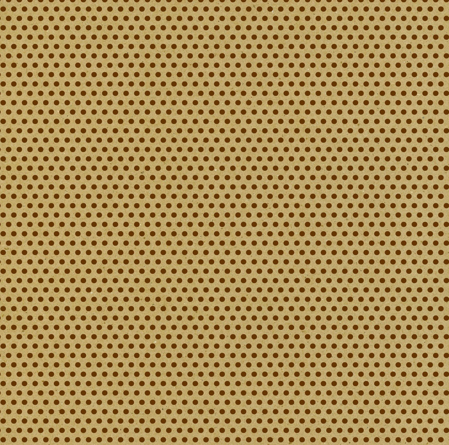 YCA Cardstock Chocolate & Kraft Mini Dots