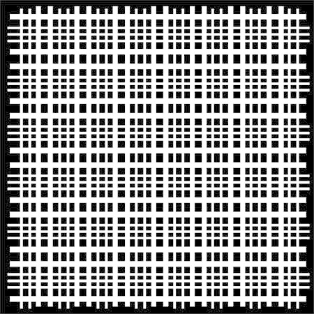 TCW -The Crafter's Workshop Plaid Fringe 6x6 Inch Stenci