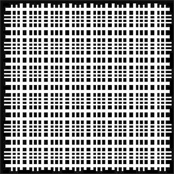 TCW -The Crafter's Workshop Plaid Fringe 6x6 Inch Stenci