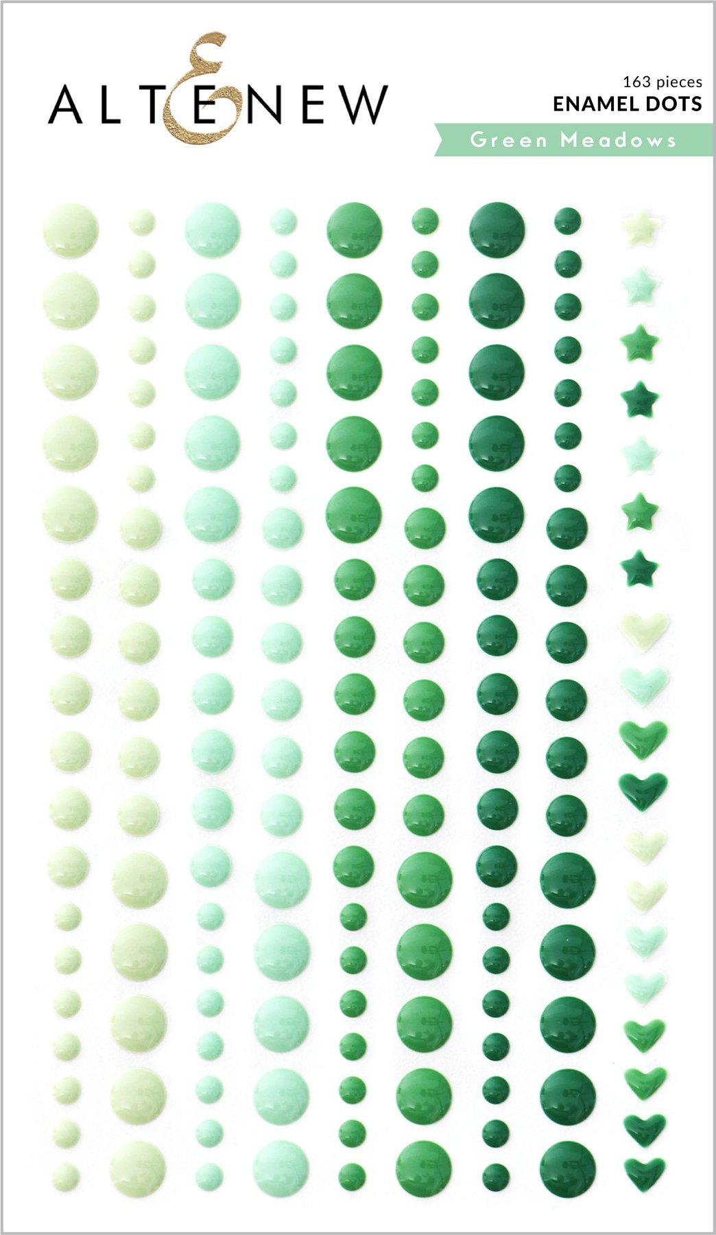 ALTENEW-Green Meadows Enamel Dots