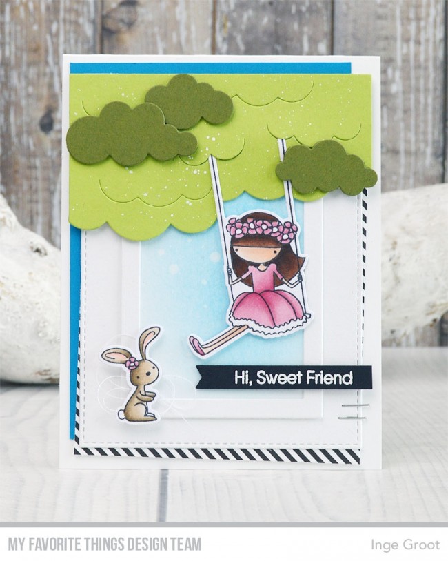 MY FAVORITE THINGS  -Sweet Friends stamp& die set - 7