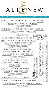 ALTENEW -Beautiful Quotes Stamp Set