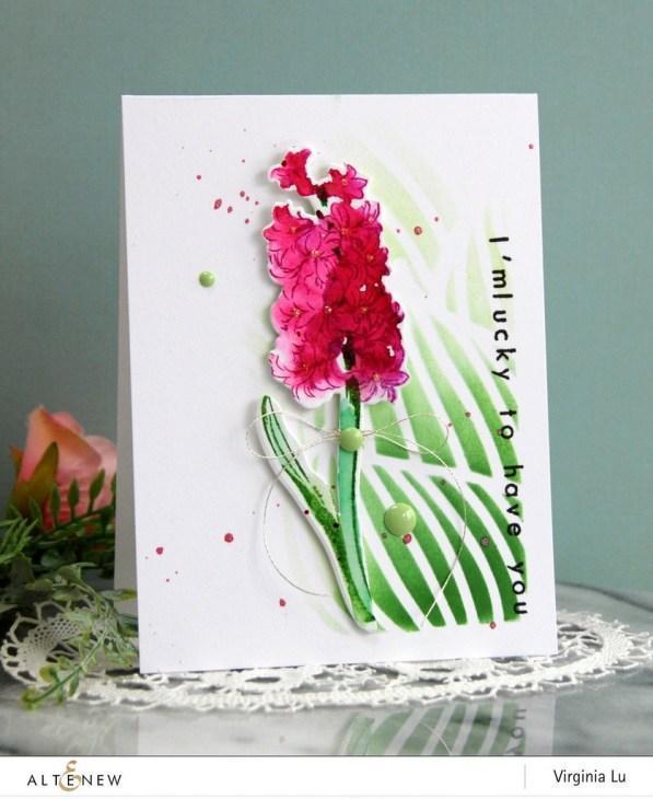 ALTENEW -Feathered Leaves Stencil - 3