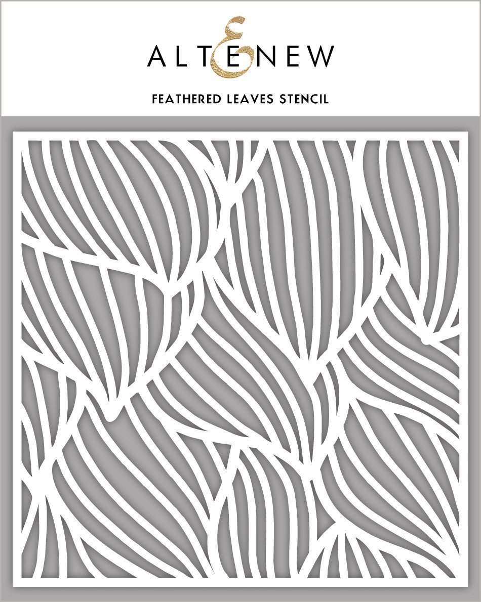 ALTENEW -Feathered Leaves Stencil