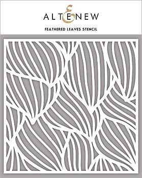 ALTENEW -Feathered Leaves Stencil