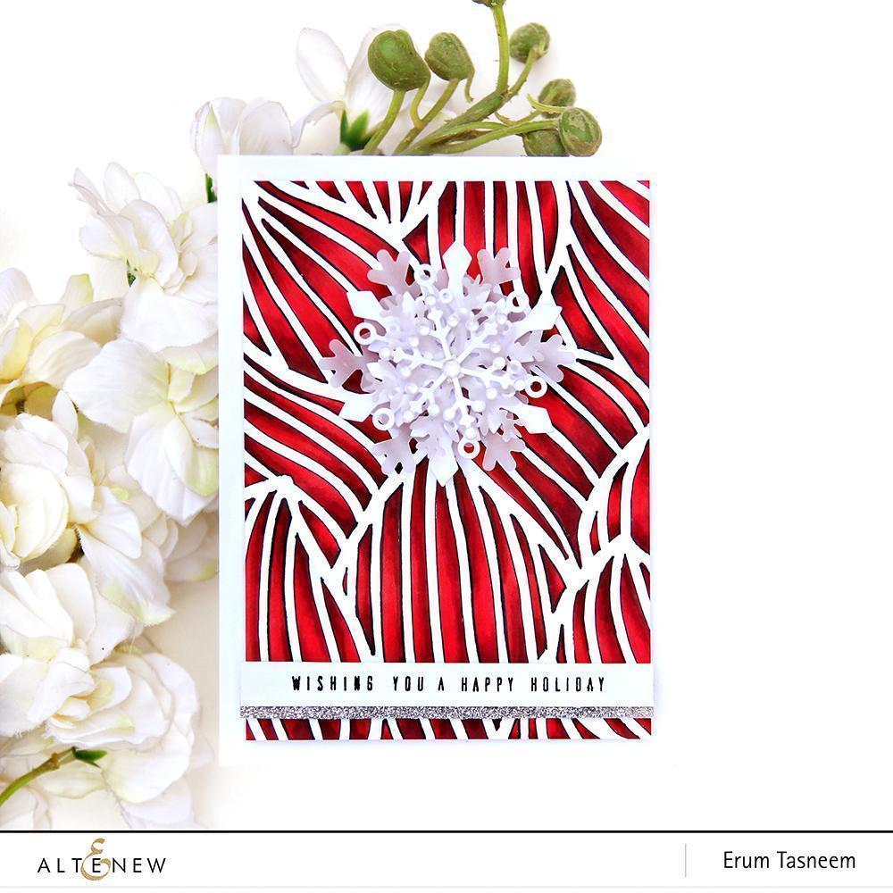ALTENEW -Feathered Leaves Stencil - 4