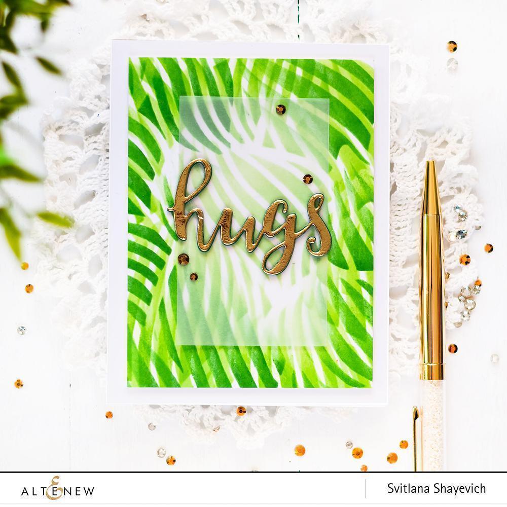 ALTENEW -Feathered Leaves Stencil - 7