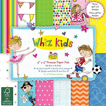 Trimcraft-Whiz Kids 6x6 Inch FSC Paper Pack 