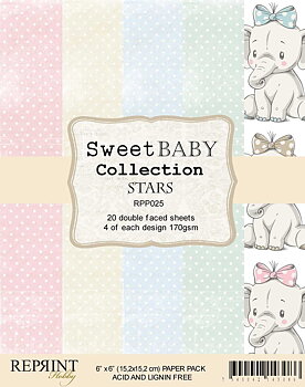Reprint Sweet Baby Stars 6x6 Inch Paper Pack  