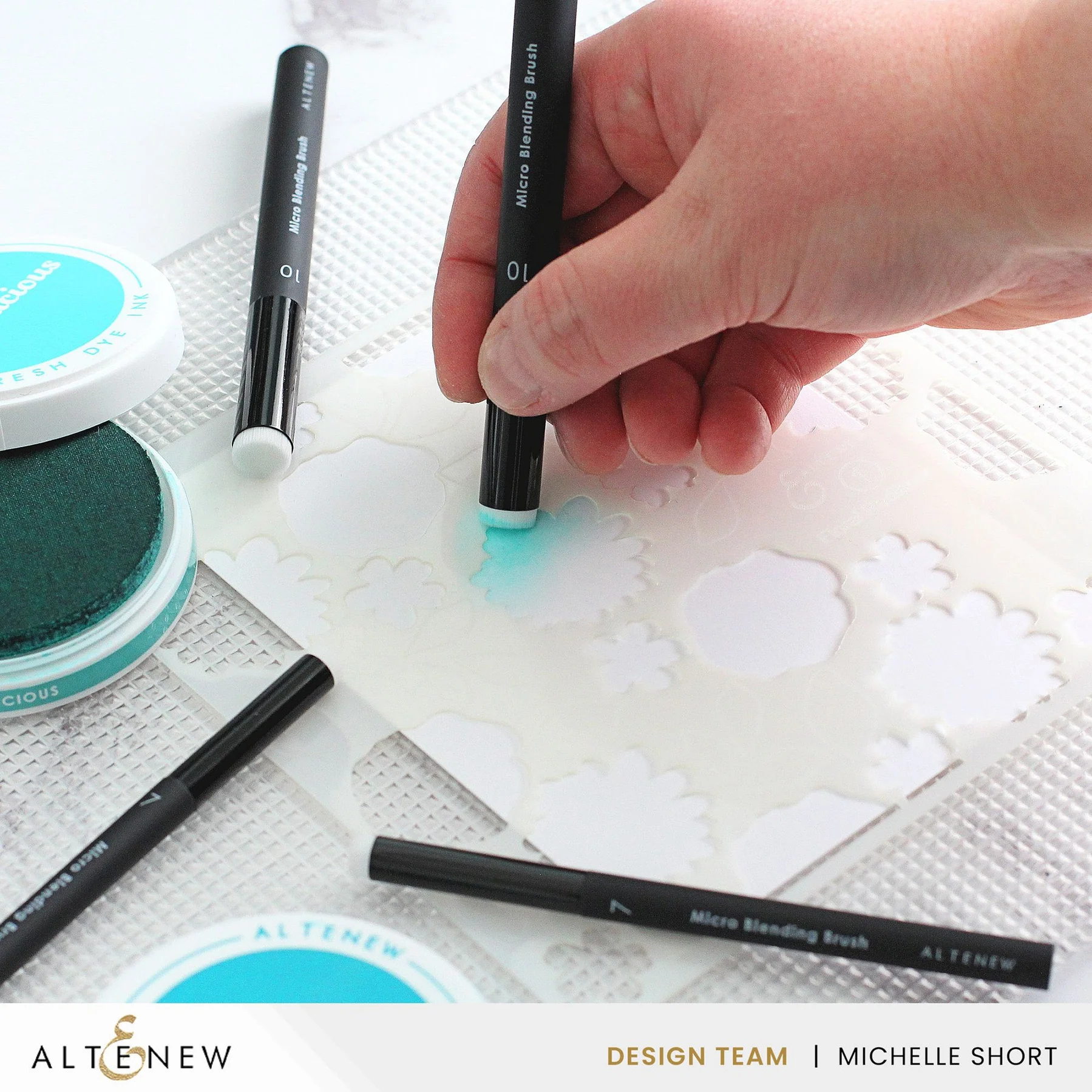 ALTENEW -Micro Blending Brush Set (Flat Bristles) - 3
