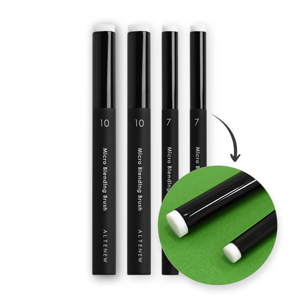 ALTENEW -Micro Blending Brush Set (Flat Bristles)