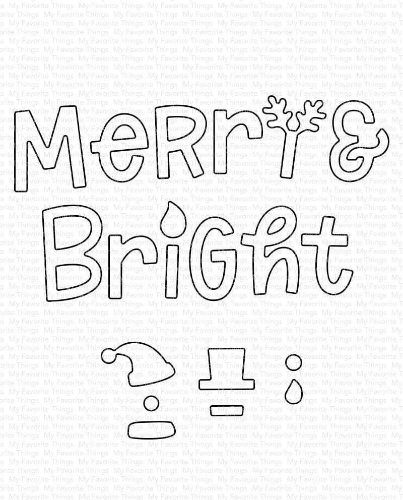 MY FAVORITE THINGS -Merry and Bright with All the Trimmings Die-namics 
