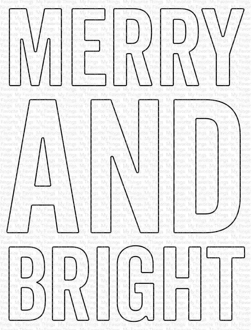 MY FAVORITE THINGS -Very Merry and Bright Die-namics