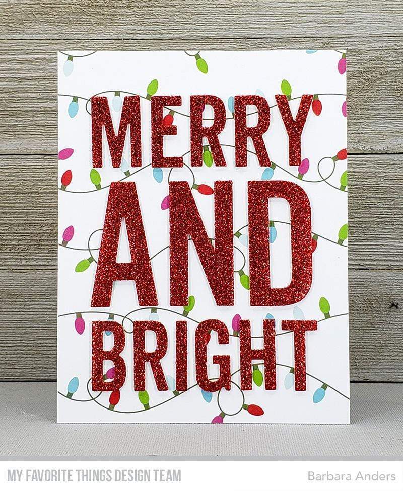 MY FAVORITE THINGS -Very Merry and Bright Die-namics - 3