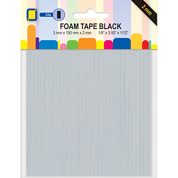 JEJE 3D Foam Lines Black 3x100x2mm BLACK