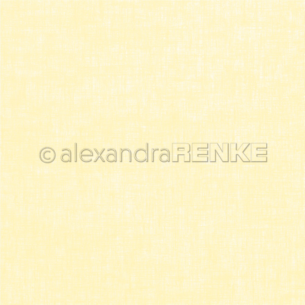 ALEXANDRA RENKE-Design paper 'Linen lemon yellow'