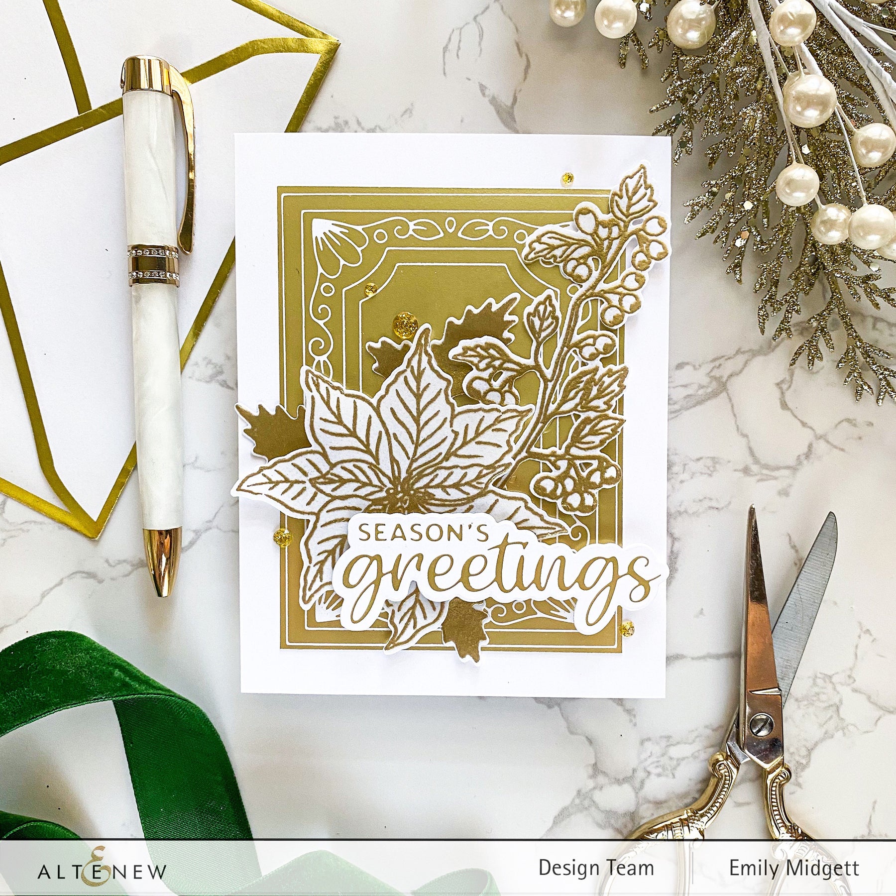 ALTENEW-Holiday Greetings Die Set - 5