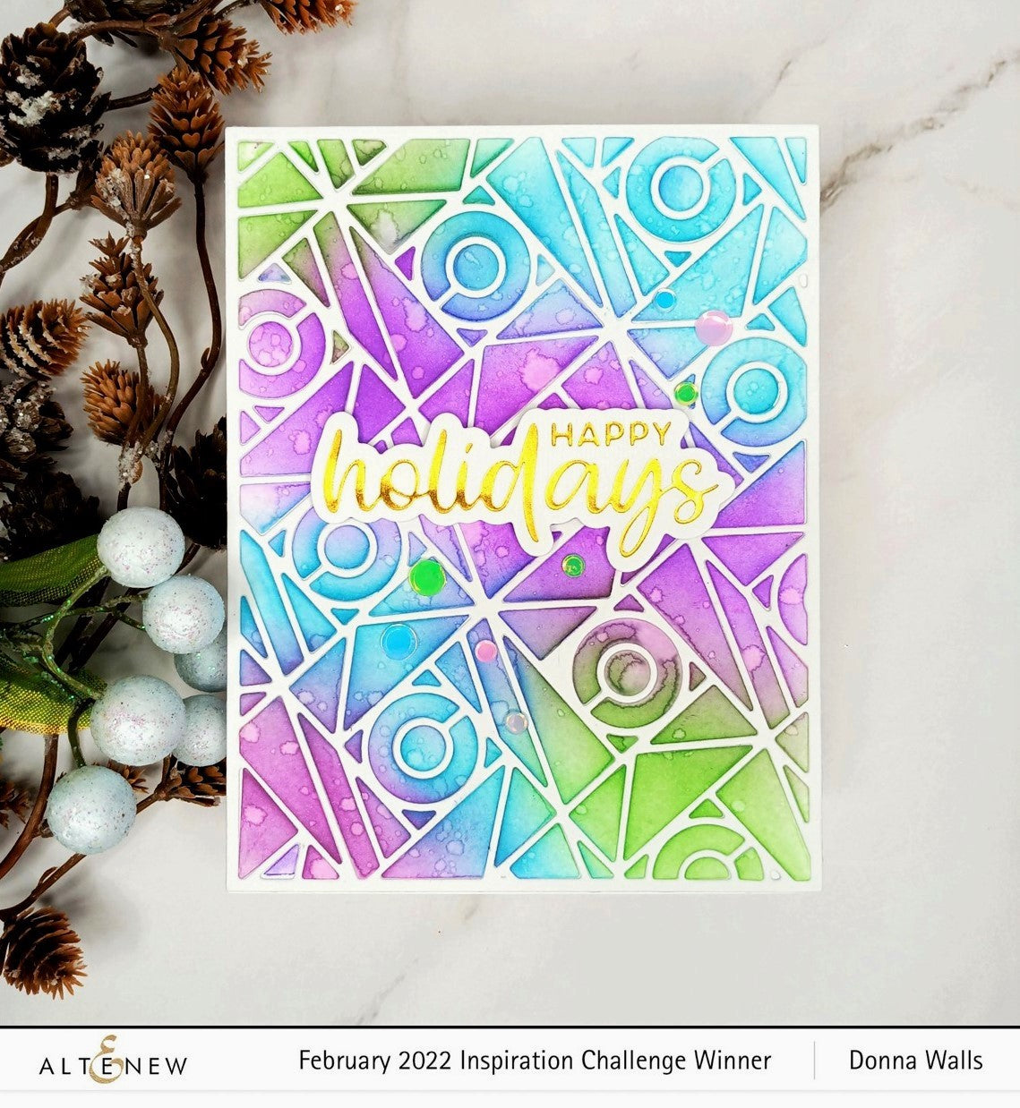 ALTENEW-Holiday Greetings Die Set - 9