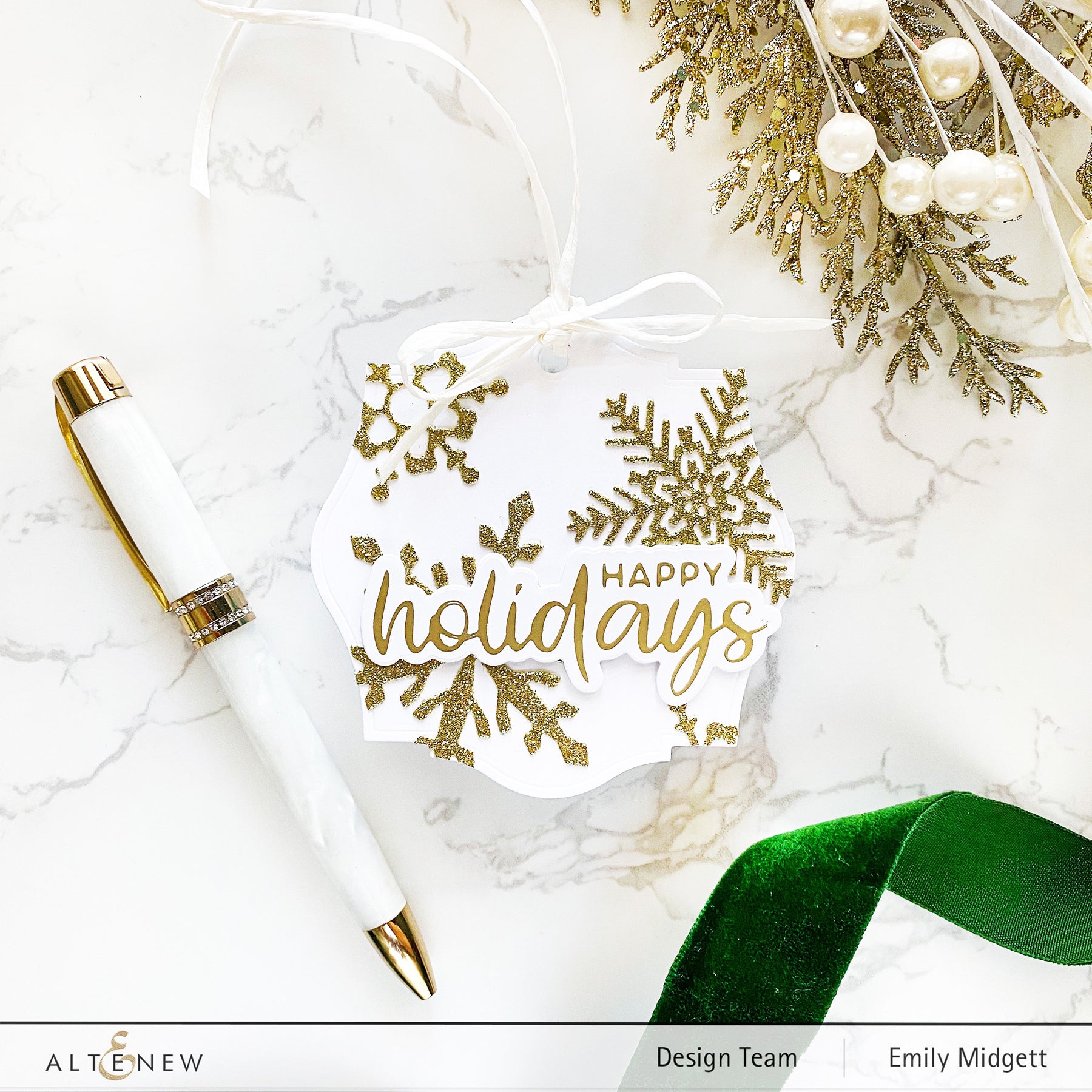 ALTENEW-Holiday Greetings Die Set - 8