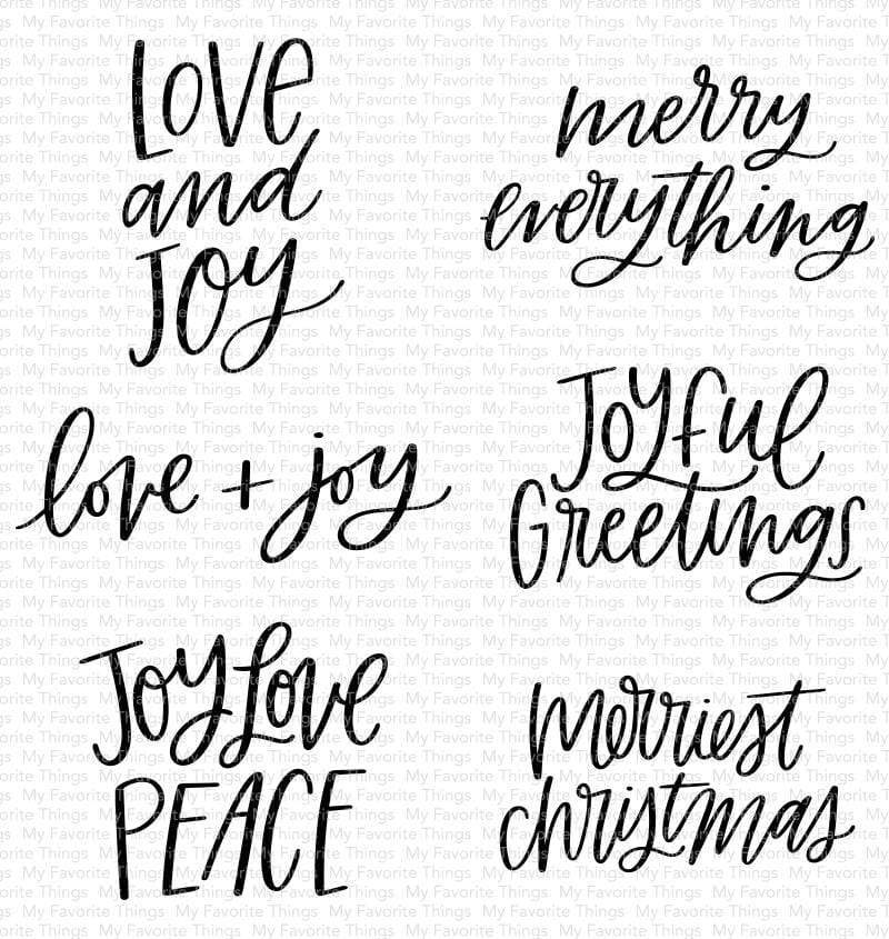 MY FAVORITE THINGS -Mini Merry Messages