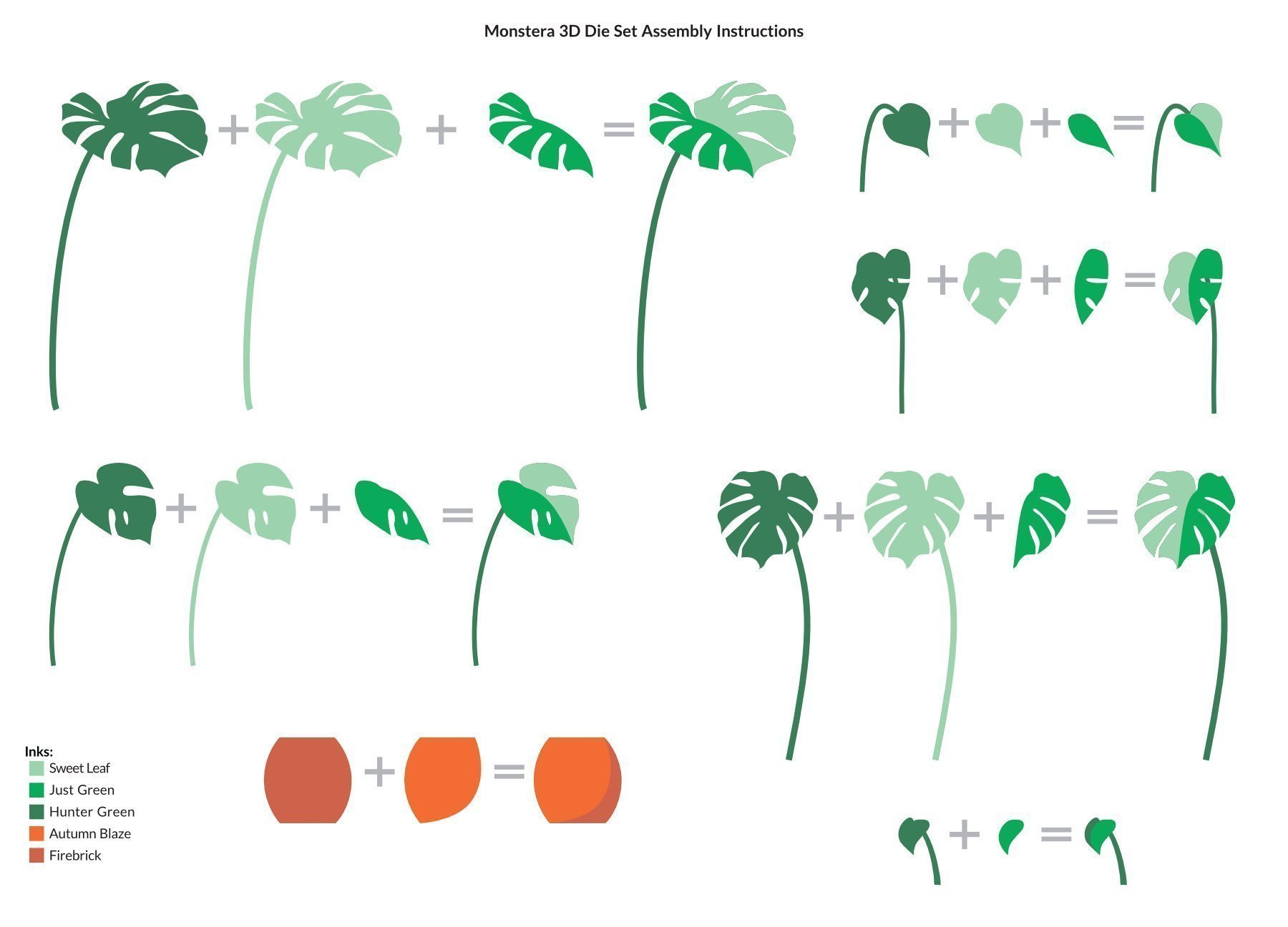 ALTENEW -Monstera 3D Die Set - 3